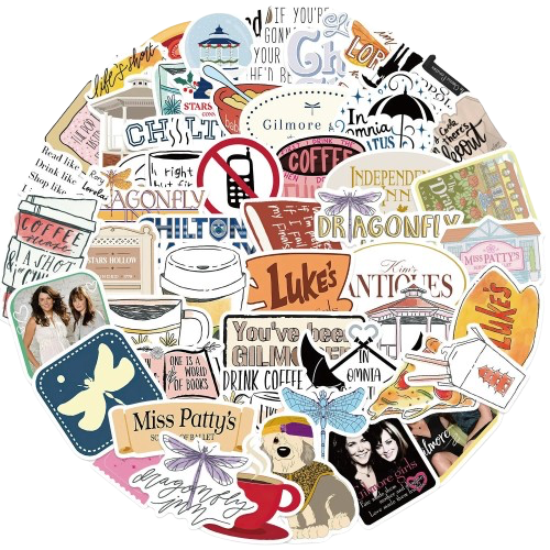 50 Pc Gilmore Girls Stickers